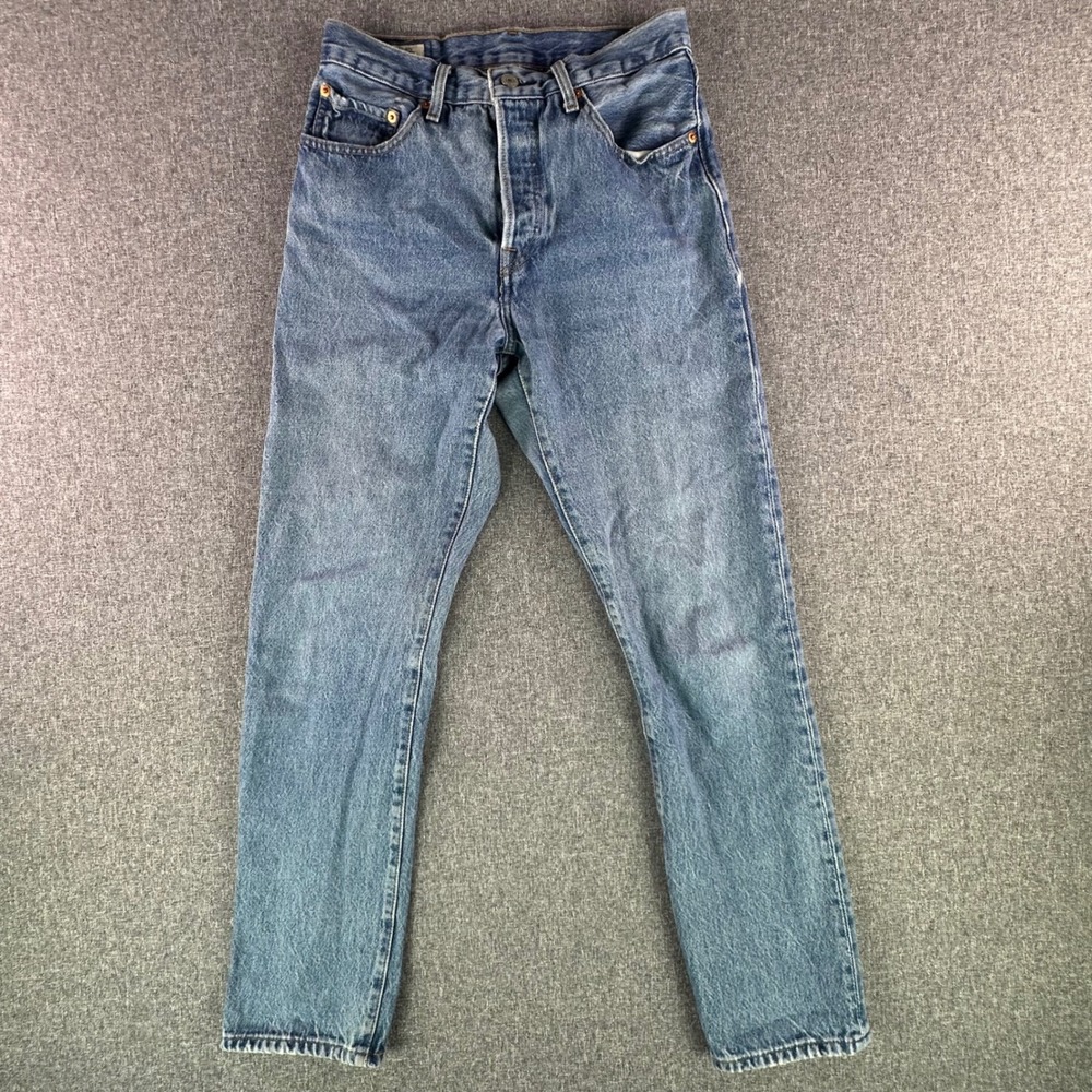 Levi's Jeans Womens 26 501 Original Fit Blue Straight Leg Button Fly Excellent